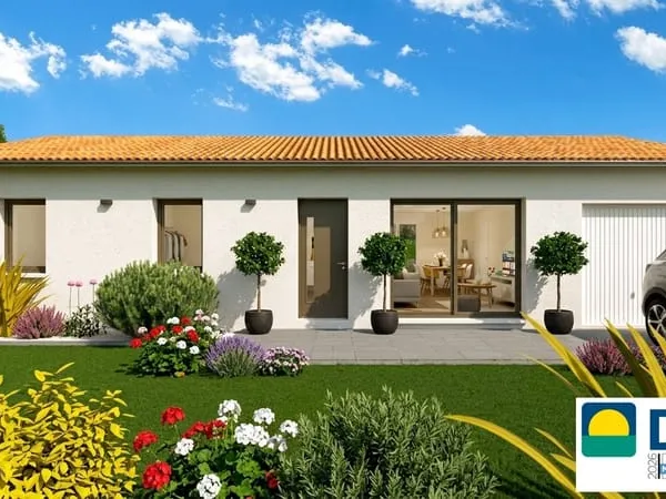 Maison neuve 3 chambres garage 90m2 sur terrain 881m2
