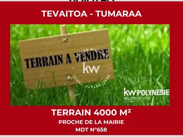 RAIATEA - 4000m² À BÂTIR À TEVAITOA
