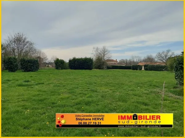 Terrain constructible 1000 m²