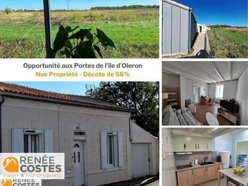 Vente en nue propriété - F71 ans - BOURCEFRANC LE CHAPUS (17560)