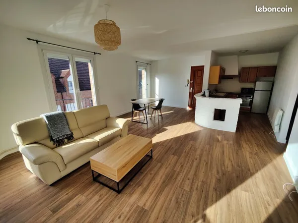 Chambre meublée en colocation, appartement rénové à Croix
