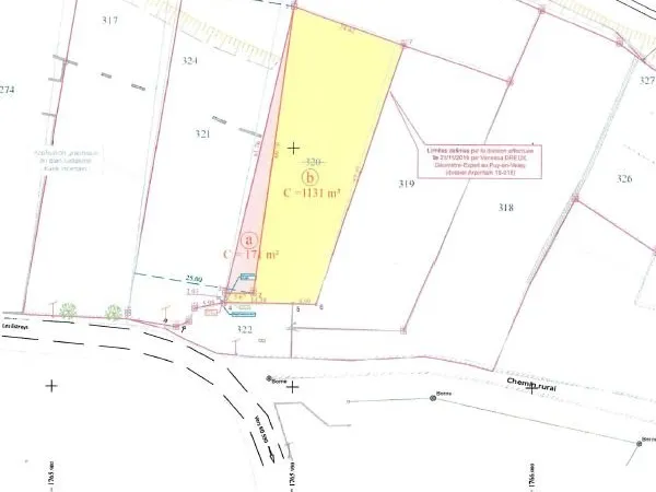 Terrain 1302 m² Polignac