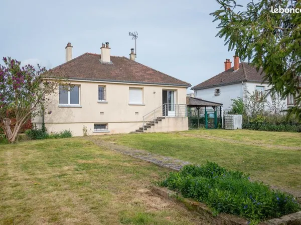 Maison lumineuse de plain-pied - 63 m² à Gauchy, sur terrain de 555 m²