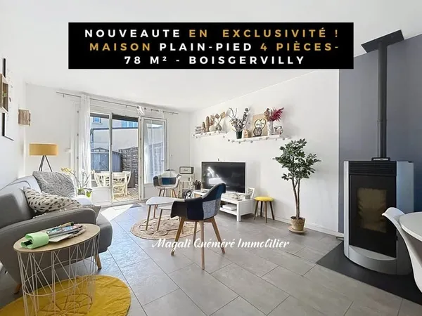 Maison plain-pied avec 3 chambres - Boisgervilly - 9 min gar