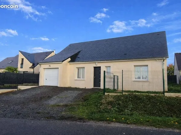 Maison récente plein pieds 3 chambres à Chargé proche Amboise