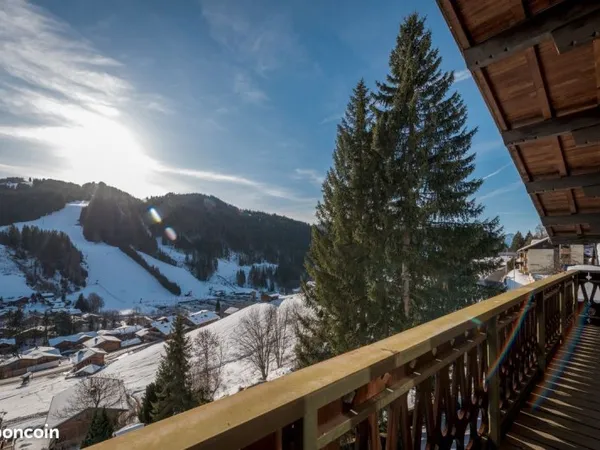 Les Gets Chalet vue pistes centre à pied permis purgé ✅