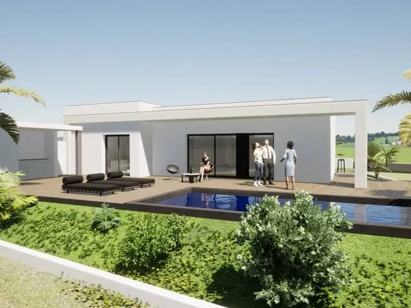 Villa neuve sur grand terrain