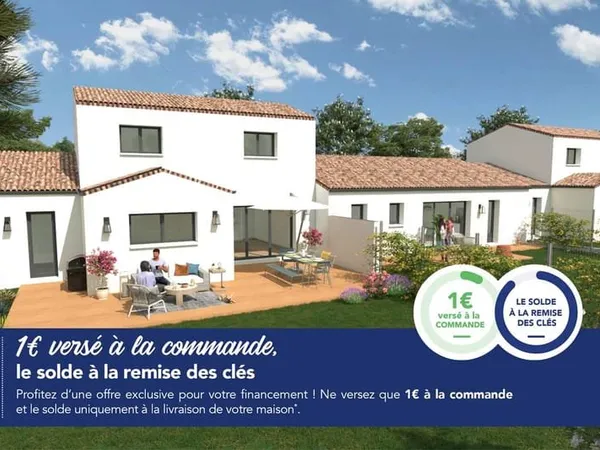 Maison - 92.47 m² - 3 Chambres + Terrain de 379 m² à Vairé