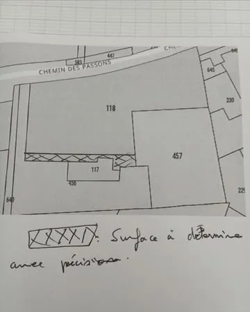 Terrain constructible 1800 m2