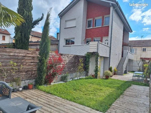 T4 jardin + double garage