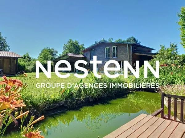 A vendre Chalet Bois 187m² avec dépendances, garages et studio de musique.