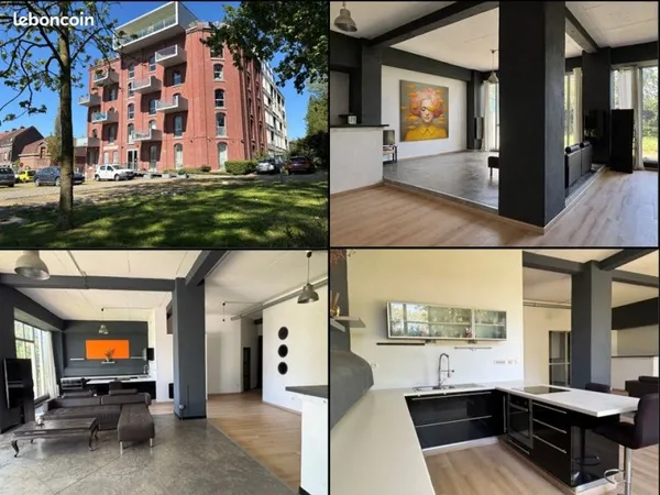 Loft d'exception 105m2 avec Jardin vue arboré - souplex 80m2 - résidence sécurisée