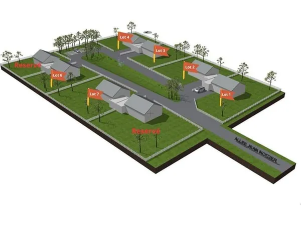 Terrain constructible 638 m²