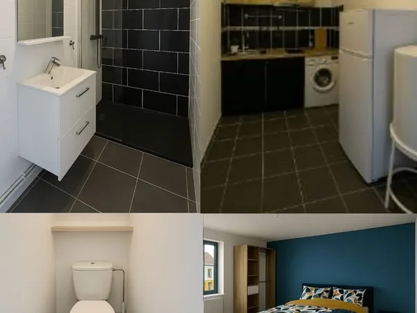 T2 meublé rénové 40m² - Hyper-centre Somain - 650 CC - Fibre - Disponible fin mai/juin