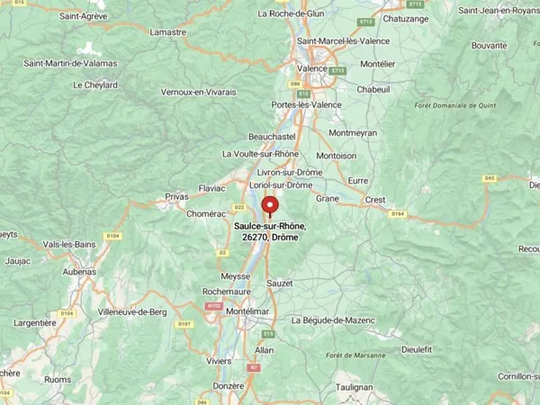 Terrain constructible de 528 m² sur la commune de Saulce-sur-...