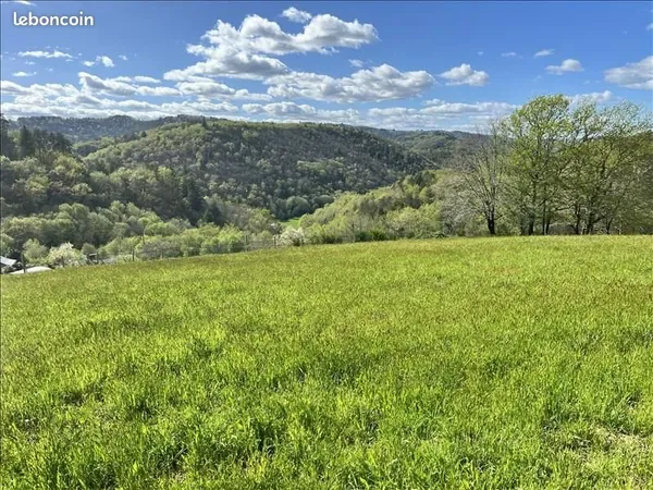 Terrain 1 500 m² Argentat Sur Dordogne