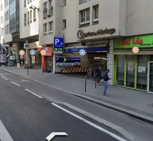 Place parking Paris quartier Beaubourg