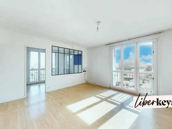 3 pièces lumineux 56 m² - Parking, cave - 4e étage avec ascenseur - Métro ligne 7