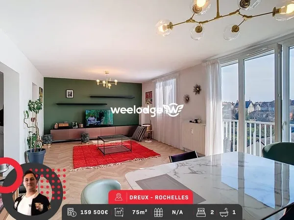Appartement 3 pièces 75 m²
