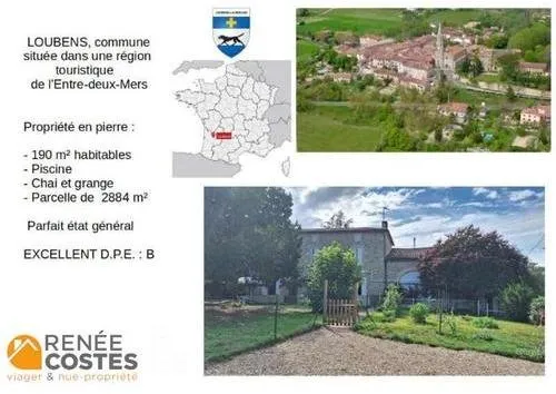 Viager occupé - F70 ans - LA REOLE (33190)