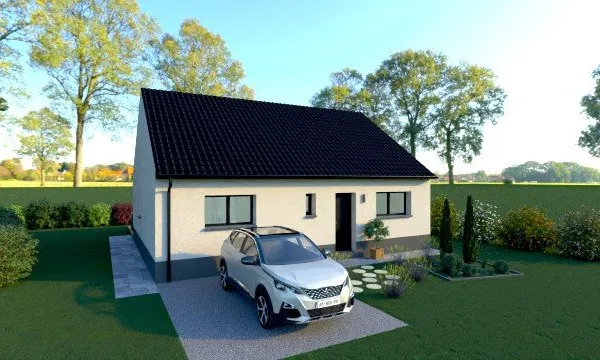Terrain + maison 80 m²