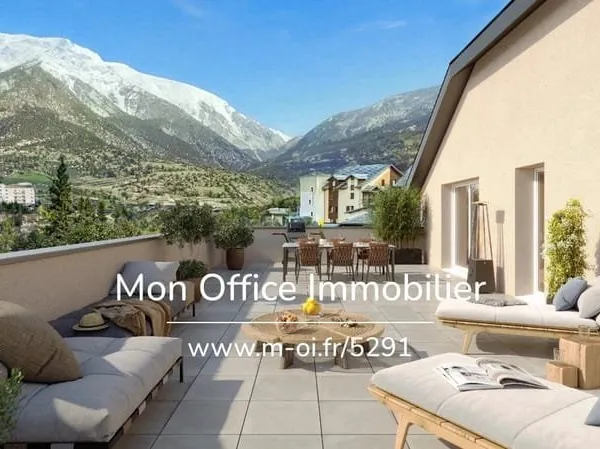 Référence : 5291-Mbe. - Dernier étage Type 4 pièces avec Rooftop + 2 garages + cave