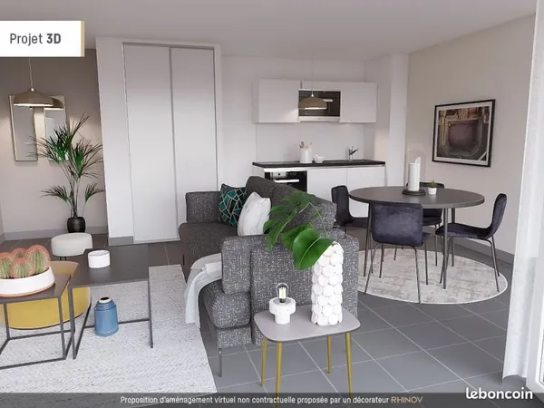Appartement 3 pièces 63 m²