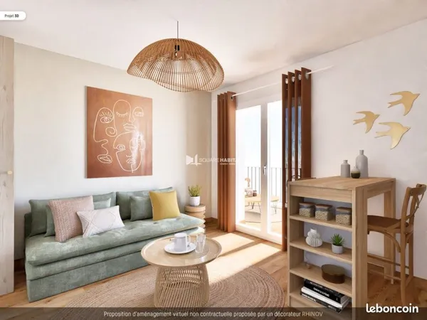 Appartement 1 pièce 21 m²
