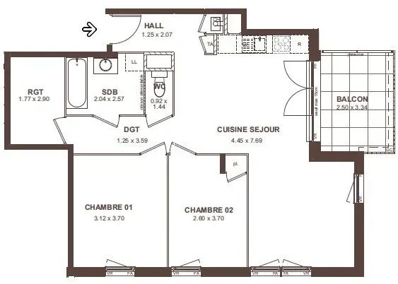 Appartement - Neydens