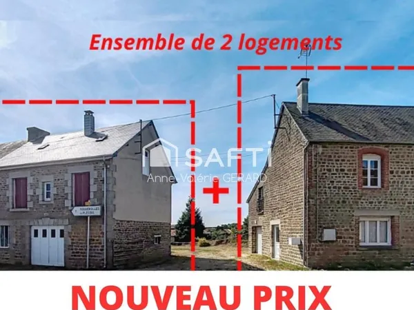 Lot 2 maisons 102m²+150m²