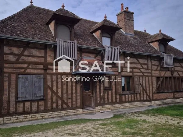 Maison champenoise - 185 m² - Terrain 2 789 m² - Grange-L'Évêque (10 min de Troyes)