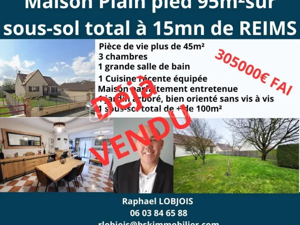 Maison 5 pièces 95 m²