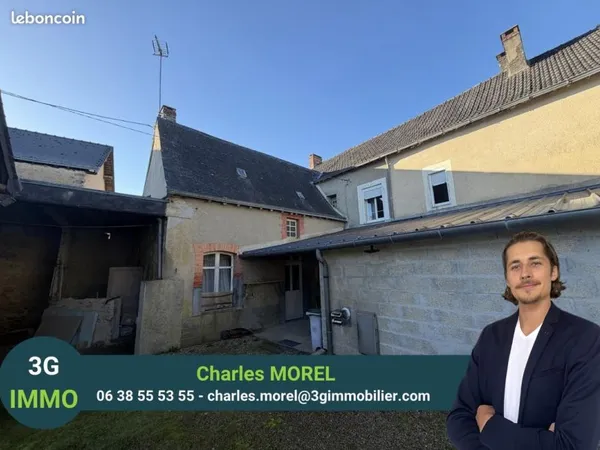 Maison ancienne à rénover en exclusivité - 143 m² habitables - Bouère