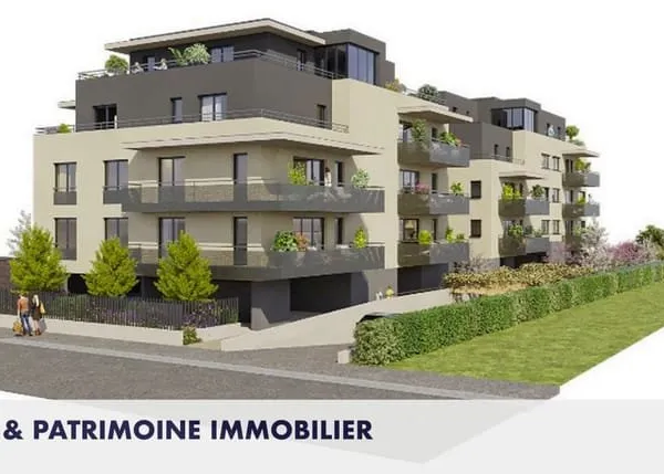 Thonon-les-Bains, attique de 4 pièces avec grande terrasse e