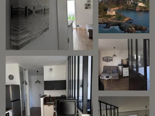 Appartement T 1 en rez de jardin sur une emplacement rare le plus grand de Dinard avec son parking p