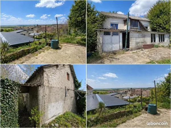 Maison à rénover avec vue exceptionnelle - Projet avec permis - Secteur Reims