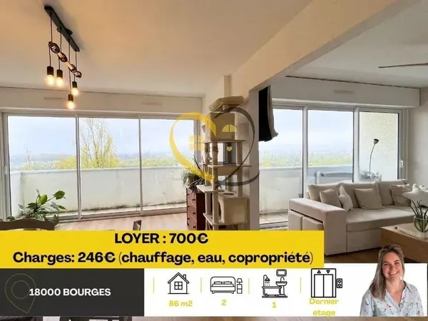 Appartement T3 rénové - Dernier étage avec ascenseur