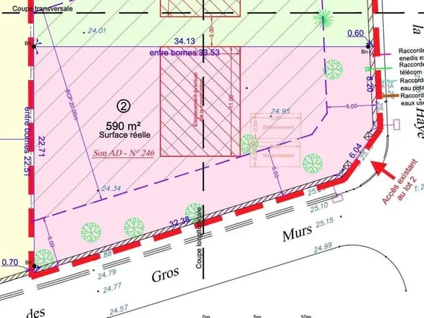 Terrain à bâtir Vente Les Mureaux  590m² 185000€