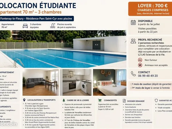 Colocation etudiante