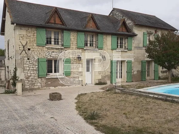 Proche Montreuil Bellay Charmante Maison Ancienne avec piscine c