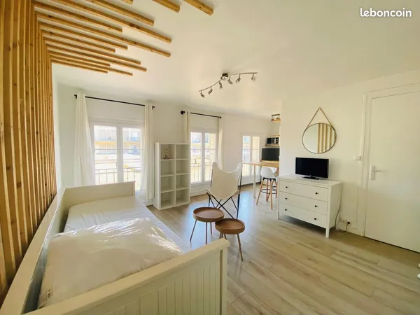 A louer studio 27m2 meuble - plein centre proche esplanade