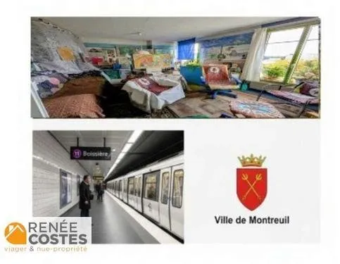 Vente en nue propriété - F76 ans - MONTREUIL (93100)