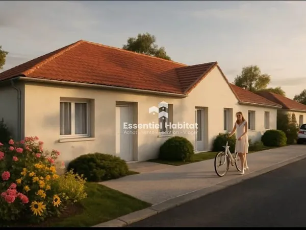 Maison 3 chambres jardin Garage