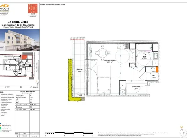 Vente Appartement 1 pièce