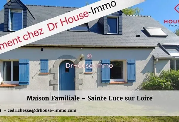 Charmante maison familiale de 7 pièces, jouissant d'un grand jardin paysager à Sainte-Luce-sur-Loire