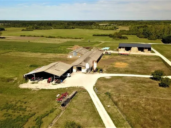 Hangars et terrain (ancien élevage Caprin)