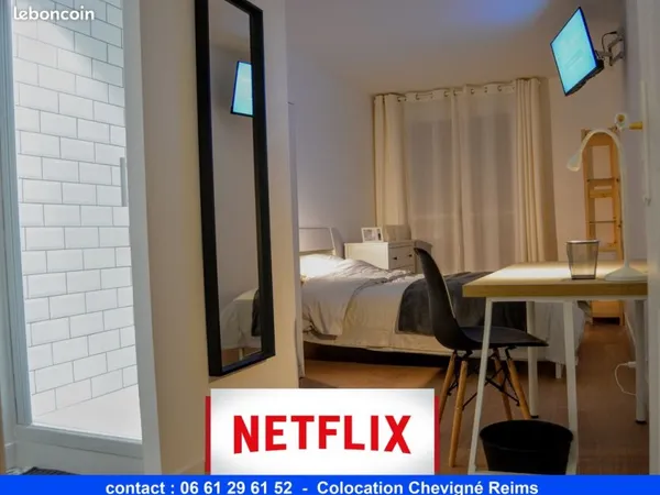 HAUT DE GAMME - Chambre avec ménage + douche privée + Smart TV
