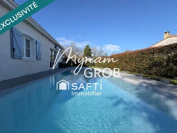 Montauban - Secteur Bas Pays - Maison T4 de 94 m2 avec piscine Style Lagon