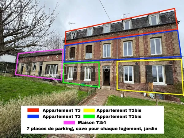 Immeuble 16 pièces 180 m²