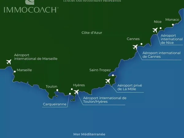 Vue mer et cadre bucolique à Carqueiranne